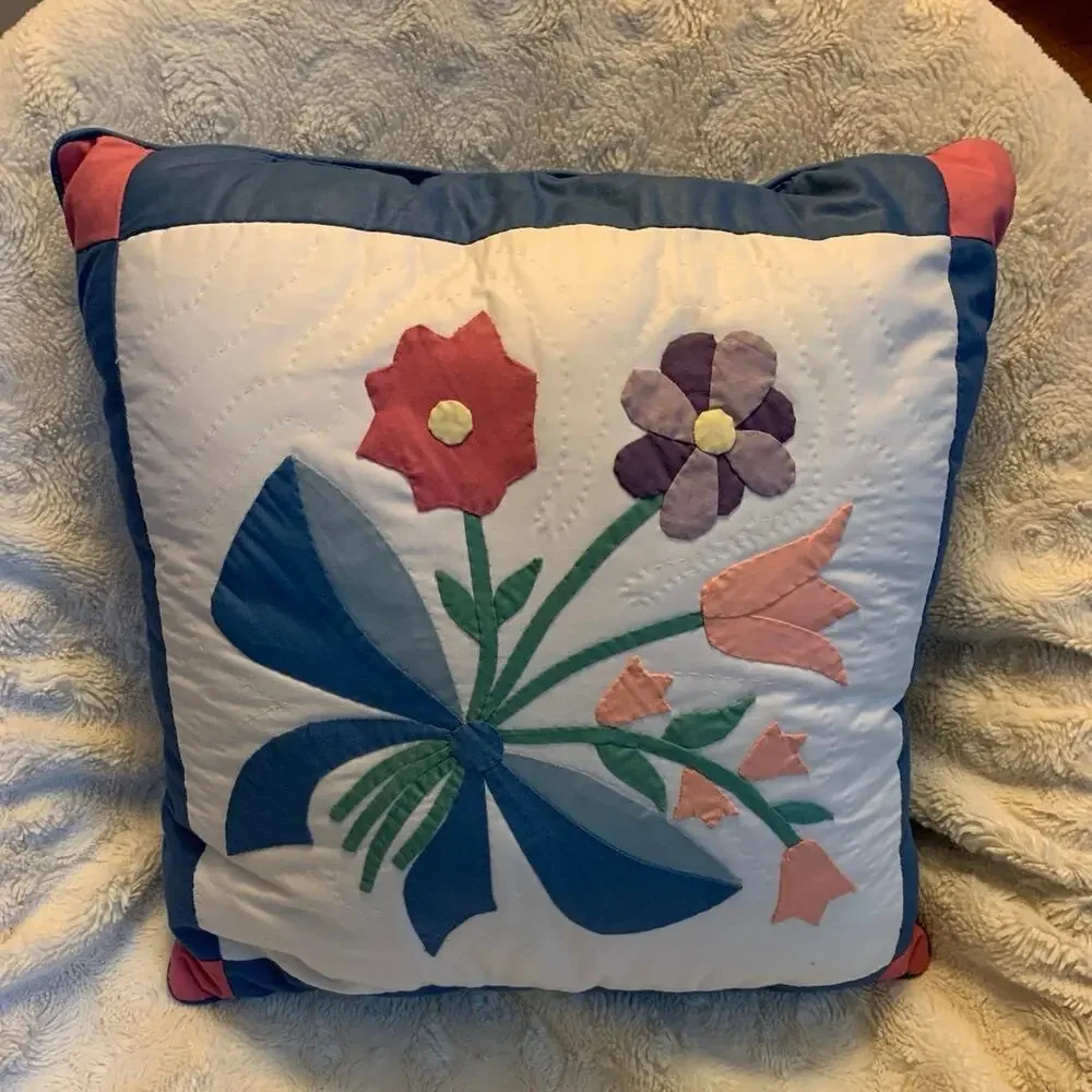 Vintage quilted flower